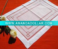 embroidery hemstitch placemats