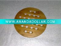 Wholesale Durable Round Wooden Placemat