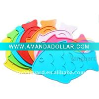 Fish shaped silicon placemat