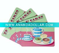 printed paper placemat