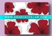 Wholesale 2011 hot sale wooden placemat-caliver red