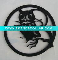 Wholesale felt dining table cup mat, felt hot pad, felt cup coaster, art craft non woven felt Hallowmas table placemat decoration ornament