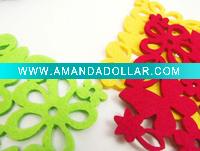 Wholesale new design felt coaster and felt placemat