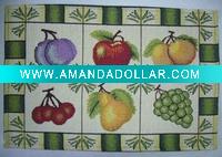 100% polyester material woven design placemat
