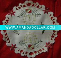 Wholesale Xmas Embroidery Placemat
