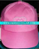 Wholesale Red colours of sports hat with embroidery logo