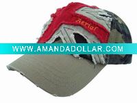 Wholesale Vintage washed hat ( Washed sports cap with embroidered logo )