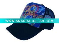 Wholesale Polyster print mesh hat