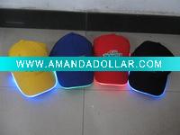 Wholesale Embroidered fiber optic cap