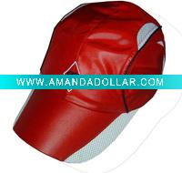 2011 top quality red polyester sports hats