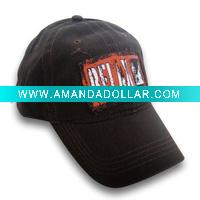 6 panel,100% heavy brushed cotton baseball cap