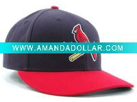 Flat visor baseball hat