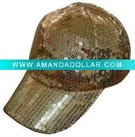 Wholesale shining yellow sports hat