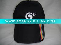 Wholesale sport cap, fashion hat with 3 panel visor, 3D rainbow embroidery,