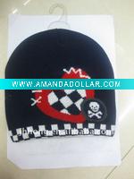 Wholesale fashion trendy knitted beanie hat sport hat