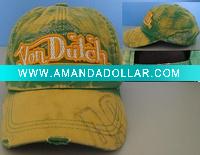 Wholesale embroidered 100%cotton washed baseball hat