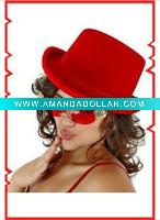 Wholesale Red Top Hat-Adult Hat