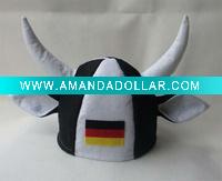 Wholesale Germany bull animal party hat for football fans