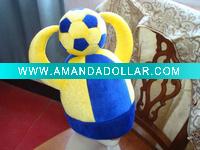 Wholesale cheap party hat/ carnival hat with a football