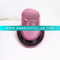 pink sequins party hat
