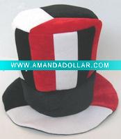 flag color party hat/funny hat/carnival hat/festival hat