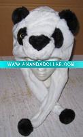 PANDA HAT,ANIMAL HAT,PLUSH WINTER HAT,WHITE PANDA