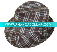 plaid hat