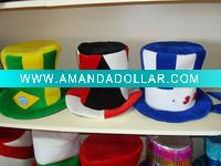 cheap plush party hat/carnival hat/clown hat