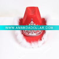 red nonwoven party hat