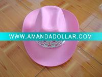 Wholesale lady's party cowgirl hat/carnival hat