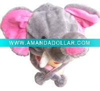 Wholesale party hat,plush elephant hat