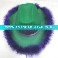 Wholesale BSH-0640 feather bowler carnival party hat