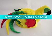 Wholesale colorful parrot animal hat
