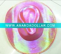 Wholesale PVC shine cowboy hat