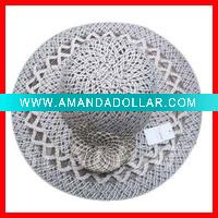 Wholesale Spring hat for girls,colorful big brim hat,straw beach hat for summer