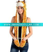 plush halloween giraffe hat