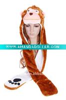 plush halloween monkey hat