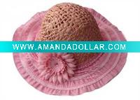 Wholesale Charm Ladies Flower Straw Hat