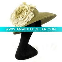 Charm Ladies Flower Straw Hat