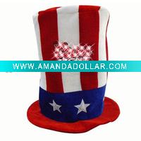 Wholesale Flashing American National Day party hat