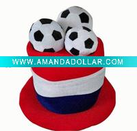 Wholesale carnival flashing party hat world cup with led light