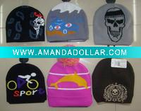 Wholesale winter hat acrylic knitted winter hat