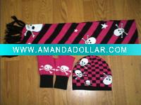 Wholesale newest club fan scarf and hat sets