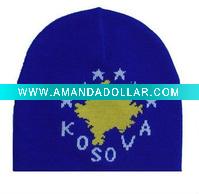 Wholesale Kosovo fans jacquard hat