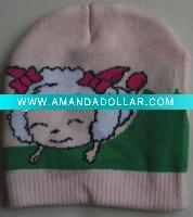 Children cartoon pattern winter hat