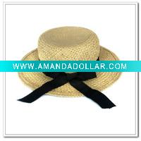 Wholesale Fashion Straw Hat with bowtie