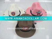 Fasion kids straw cowboy hat