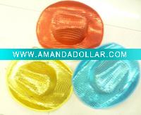 Wholesale paillette cowboy hat