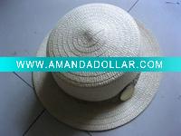Wholesale Milkly White Fashion Cowboy Straw Hat