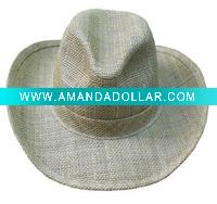 Wholesale (HCB1910) Natural Paper Straw Cowboy Hat